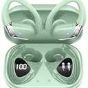 Wireless Earbud, Bluetooth 5.4 Headphones IP7 Waterproof for Sport, 50H Running Wireless Earphones with ENC Noise Cancelling Mic, Deep Bass Over Ear bud with Earhooks for Android, iOS, Workout, Gym