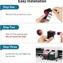 LinkDocs 67xl Ink Cartridges Combo Pack Remanufactured Replacement for HP Ink 67 Work with HP DeskJet 2855e 2800e 2755e Envy 6055e Pro 6400 6455 DeskJet 2732 2752 Printers (2-Pack Black&Tri-Color)