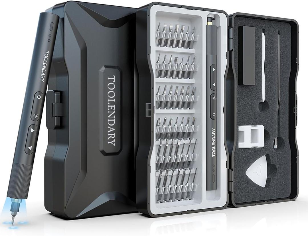 Mini Electric Screwdriver Set,55 in 1 Small Electric Screw Driver Kit with Magnetic Bits, Electric Precision Screwdriver, Screwdriver Set Kit Cordless Tool for Phone, Camera, Laptop, Watch