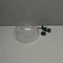 Rotating Dome Squirrel Baffle for Bird Feeders,Two-Ways:Bird Feeder Dome or Baffle for Bird Feeder Pole,12" Clear Dome Rain Guard.