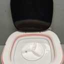 Portable Washing Machine, Mini 16L Foldable Washer and Dryer with 3 Modes Deep Cleaning, Upgraded Small Collapsible Laundry for Hotel, Apartment, Home and Travel - Pink