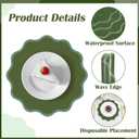 100Pcs Avocado Green Thick Paper Placemats Disposable Waterproof Place Mats, 13.5 inches x 13.5 inches