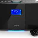 Aiwa Wireless Speaker - Unleash Powerful Sound and Versatile Connectivity - Experience Bluetooth Freedom, FM Radio, Clock, 20W RMS, LCD Display, and Alarm Clock Functionality