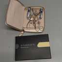 FAMILIFE Gifts for Women, Manicure Set Professional Manicure Kit 11 in 1 Nail Kit Nail Clippers Tools Stainless Steel with Rose Gold Leather Case Travel Sets