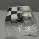 Terrug Black and White Checkered Area Rug for Kitchen,2x6 Runner Rugs Washable with Non Slip for Bedroom,Soft Low Pile Stain Resistance Retro Carpet for Entryway Hallway