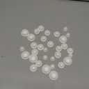 32 PCS Bathtub Jet Covers Silicone Hole Plug Waterproof Tube Plugs White 4 Sizes Bathtub Plug Fit for 12mm 14mm 16mm 22-23mm Bathtub Hole