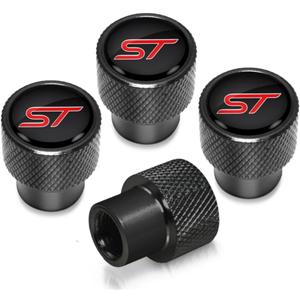 Metal Tire Valve Stem Cap Covers ST Emblem Air Valve Cap Set Dust Proof Leak-Proof Air Cover (ST)