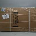 Amazon Basics Wardrobe Clothing Moving Boxes with Bar - 24" x 24" x 40", 3-Pack, Brown