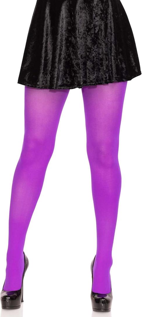 Leg Avenue Women's Nylon Spandex Tights (Purple)