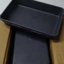 32 Pack Interlocking Desk Drawer Organizer Tray Dividers Plastic Shallow Narrow Drawers Organizers Separators Storage Bins Container for Kitchen Bathroom Makeup Office Vanity Dresser, (Black)