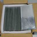 Peel and Stick Mirror Tiles, 4x8 Inch Beveled Mirror Subway Tiles for Kitchen Backsplash Bathroom Wall 26 Pcs (Silver)