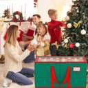 Christmas Ornament Storage Box with Adjustable Dividers Green Ornament Storage Container with 8 Tray 128 Individual Compartments Large Christmas Ornament Storage for Christmas Decorations