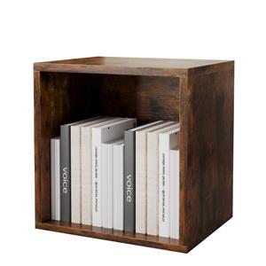 FUSUNBAO Magic DIY Cube Storage Organizer Stackable Cubes for Home Books Clothes Toy-Modular Cubby Storage System-Office Cubical-Bookcase Closet (Antique Brown, General Cube)