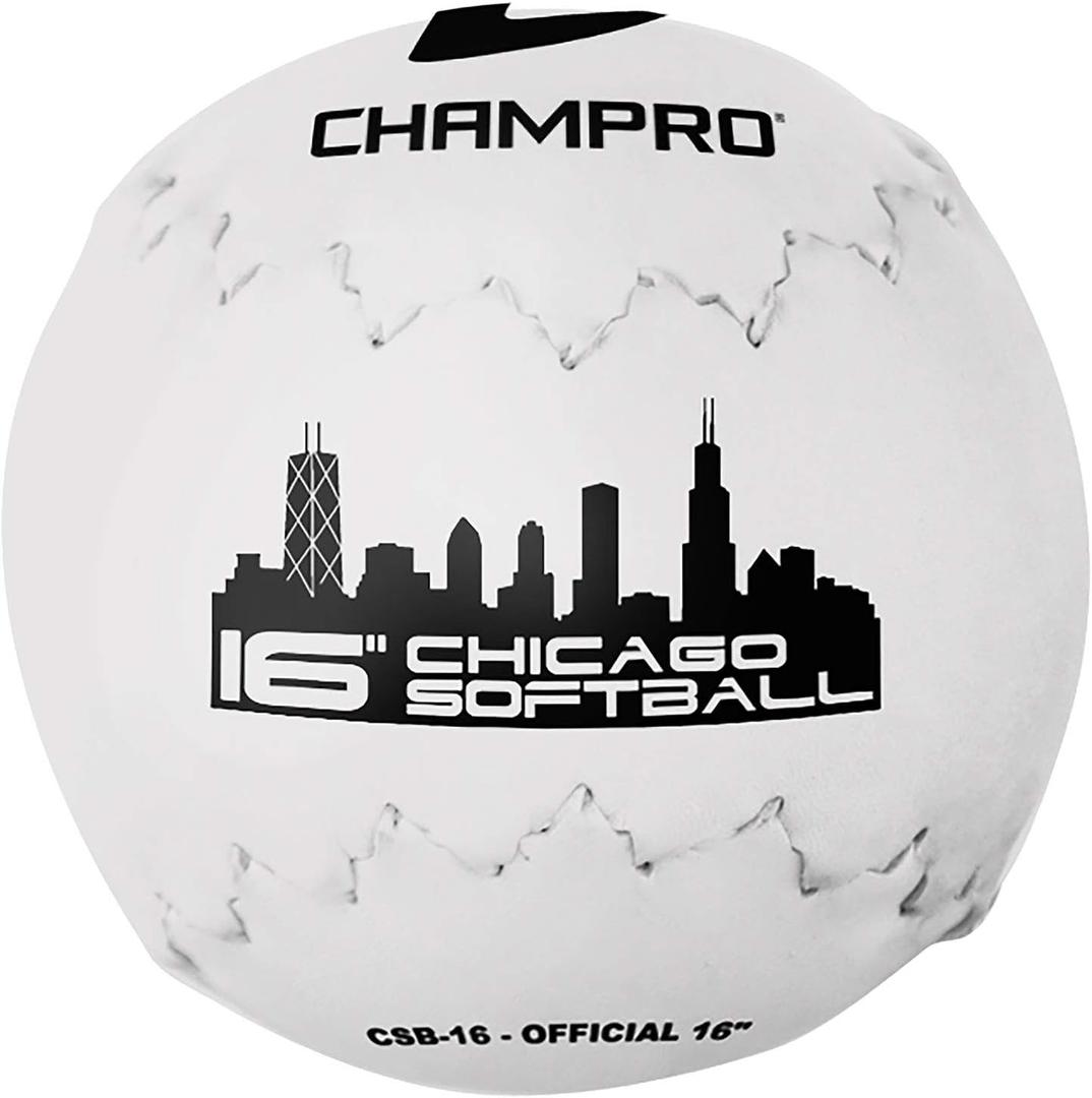 Champro Chicago Softball (White, 16-Inch)