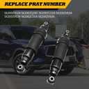 2PCS Rear Airmatic Shock Absorber Struts Compatible with QX56 (JA60 Chassis) 2004-2010 4WD Armada (WA60 Chassis) 2005-2015 4WD 56200ZV60A 5.6L V8 56200ZV50A 56200ZQ20C