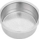 Coffee Filter Basket, Premium Stainless Steel Double Layer Pressurized Espresso Filter Basket 51mm for Portafilter Home Barista Use