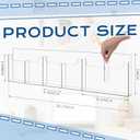 Sherr Acrylic Brochure Holder Wall Mount with Removable Adjustable Dividers, 6/ 3 Pockets Large Capacity Literature Display Stand for 4''x 9'',8.5''x11'' Pamphlets, 26.7''x7'' for Office Hotel Lobby