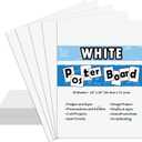 50PCS White Poster Board 22"X28",Value Poster Board for School Craft Project Presentation Drawing Graphic Display, Bulk Board