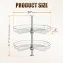 24" Corner Cabinet Lazy Susan,33Lbs Load Capacity for Organization