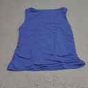 SUUKSESS Women Padded Open Back Boat Neck Tank Tops Double Lined Basic Shirts, Blue, M