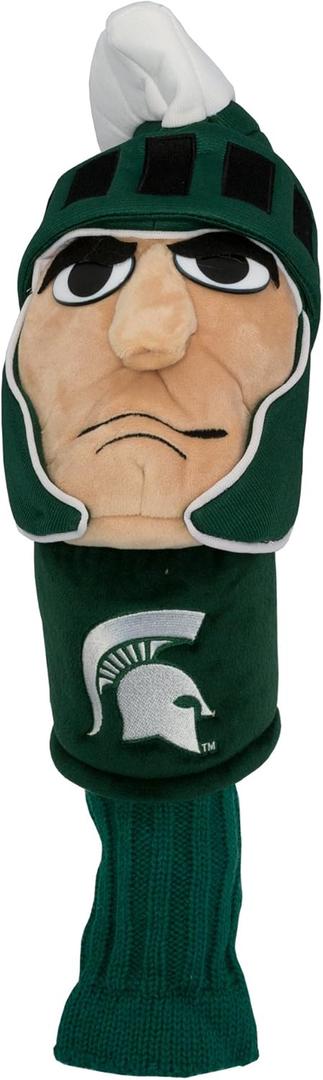 Team Golf NCAA Mascot Golf Club Headcover, Fits most Oversized Drivers, Extra Long Sock for Shaft Protection, Officially Licensed Product (Michigan State Spartans) Team Golf NCAA Mascot Golf Club Headcover, Fits most Oversized Drivers, Extra Long Sock for Shaft Protection, Officially Licensed Product (Michigan State Spartans)