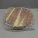 Juvale Acacia Wood Cake Stand - Wedding Cake Stand & Serving Platter - Rustic Round Wood Dessert Display - Easy-Clean Low-Profile Wooden Serving Base - 12.75 in Dia, 2.75 in H