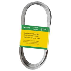 2025 Upgraded GX20072 GY20570 Deck Belt Flat Belt 104 Inch Length Compatible with John Deere 42-Inch Deck L110 L100 D130 D105 D110 S100 E100 LA115 Lawn Riding Mower V-Belt, More Durable & Efficient (Grey)