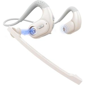 BANIGIPA Bluetooth Headset with Removable Microphone, Wireless Headset w/DSP Noise Cancelling for Phones Laptop Computer PC, Open Ear Headphones for Working Driving Running Cycling Driving -12 Hrs