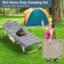 DoCred Heavy Duty XXL Tanning Chair with Face Hole&Mat, Oversized 5-Position Folding Chaise Lounge Chairs for Outside, Portable Beach Lounge Chair for Outdoor Sunbathing Beach Pool Lawn Camping