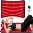 Red Light Therapy Mat for Body, 39’’ x 24’’Large Near Infrared Light Therapy with Timer, 660nm 850nm Home Red Light Therapy Blanket for Back Belly Shoulder Muscle Joint (with Storage Bag)