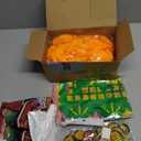 2 Pack Marigold Garland Day of The Dead Decorations Set, Total 20Ft 40 Lighted Artificial Marigold Flowers 24 Butterfly and 9 Plastic Papel Picado for Dia De Los Muertos Indian Diwali Altar Decor