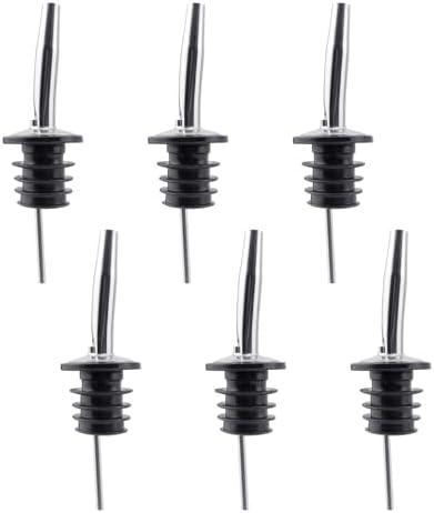 Juxiamal 18pcs Liquor Bottle Pourer, Stainless Steel Oil Bottle Pour Spout, Tapered Spout for Wine Spirits Drinks Olive Oil Syrup Vinegar Bottles