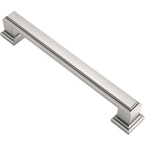 Alzassbg 6 Pack Brushed Satin Nickel Cabinet Pulls, 5 Inch(128mm) Hole Center Cabinet Handles Kitchen Pulls for Cabinets and Drawer AL3071SN