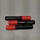 SRUOLOC 3 Jumbo Permanent Markers Red, 15mm Thick Wide Tip, Large Acrylic Paint Markers for Rock Painting, Poster, Graffiti, Stone, Ceramic, Glass, Wood, Canvas