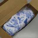 Preboun 3 Pack Blue White Floral Bathroom Towel Set Absorbent Fingertip Towels for Bathroom & Gym