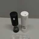 Electric Salt and Pepper Grinder Set,USB-C Rechargeable Pepper Mills with Adjustable Coarseness, Storage Tray, One-Hand Operation, Twin Pack Gift Set