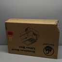 Stainless Steel Cat Litter Box with Lid, XXL Extra Large Enclosed Litter Box for Big Cats High Sided Metal with Removable Lid & Scoop, Front &Top Entry Odor Free, Anti-Leakage, Easy Cleaning (Brown: Fully Enclosed)