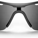 Reebok Octane Smart Audio Sunglasses Powered by Lucyd | Silver Mirror Polarized Lens | HiFi Bluetooth Active Eyewear