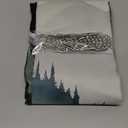 Mountain Shower Curtain Green Forest Nature Shower Curtains for Bathroom Rustic Woodland Pine Tree Landscape Bath Decor Sets, Waterproof Polyester Fabric with Hooks, 70x72in