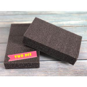 T.F GHG Dense Foam Needle Felting Mat - Black Large Rectangle/Square Thickened Mat - Flat Panel Foam Pad Pin Cushion Mat Holder Craftwork Tool (Rectangle, 10" X 6" X 2" * 2Pcs)