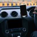 Mikikit Vehicle-Mounted Phone Holder Compact Car Bracket Lightweight Easy Install Mobile Phone Mount for Driving Convenience