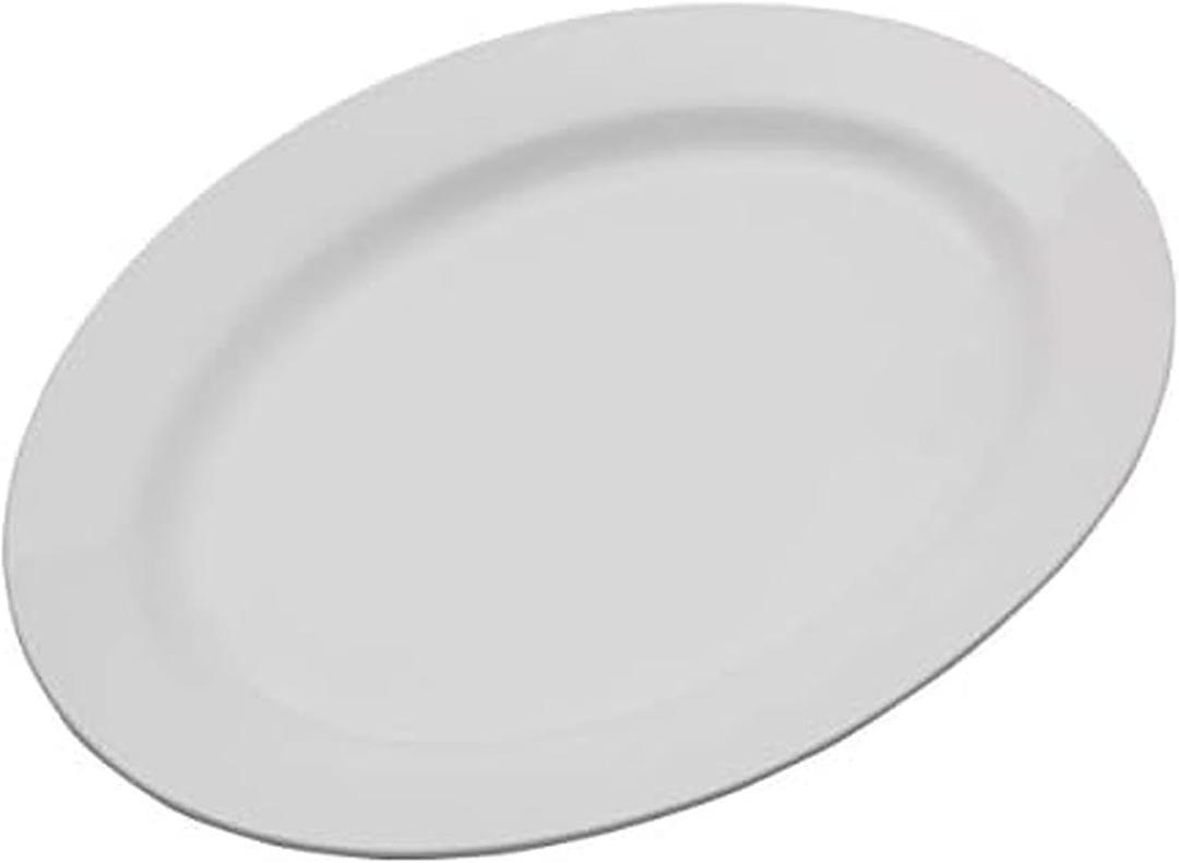 Everyday White Oval 16 inch Porcelain Serving Platter, 16-Inch