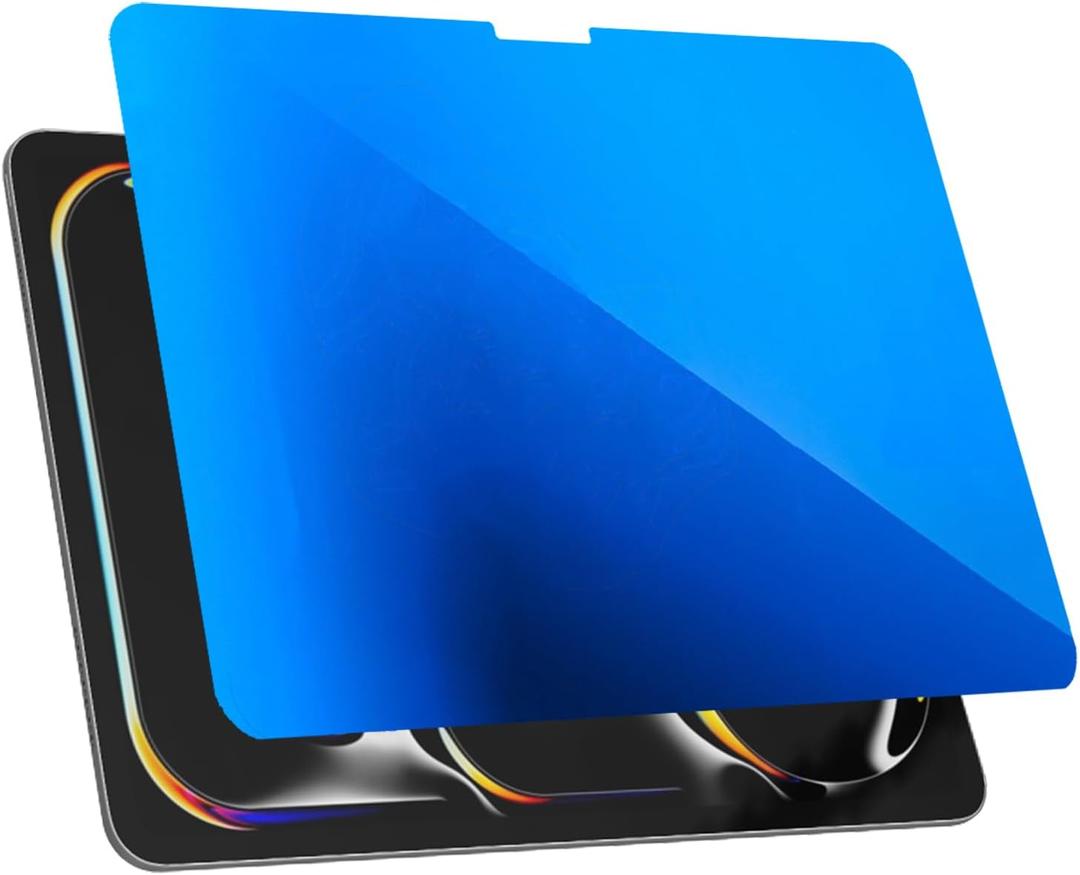 Privacy Matte Anti blue Light Screen Protector for iPad Pro 11 inch 2025 2024 / iPad Air 11 inch 2025 2024 Anti-Glare Anti-Spy Soft Film Blue