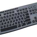Keyboard Cover for Logitech MK295 MK270 MK200 K270 Wireless Keyboard, Logitech MK370 MK270 MK200 K270 Keyboard Skin Protector - Black
