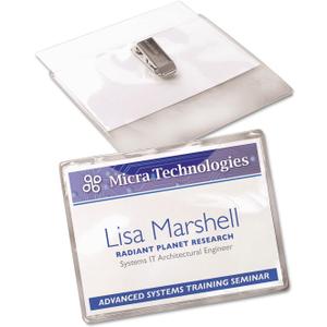 AVE74461 - Avery Badge Holder Kit w/Laser/Inkjet Insert