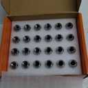 TIROL 24pcs M14X1.5 Lug Nuts, Compatible 2015-2021 Suburban, 2000-2021 Silverado 1500 Sierra 1500, 2001-2020 Yukon, One-Piece Design Factory Acorn Wheel Lugnuts - 1.8" Height 3/4" Hex