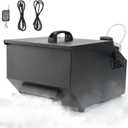 Low Lying Fog Machine, 1500W Dry Ice Fog Machine Fog Chiller Ground Fogger Outdoor and Indoor w/Remote and Wired Controller for Dance Floor Halloween Wedding Party Stage Effect