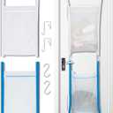 Over Door Large Mesh Laundry Hamper Bag, 2 Pcs Washable Laundry Basket for Bedroom/Dorm/Bathroom