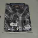 Men's Western Snap Shirt Long Sleeve Regular Fit Plaid Shirts, XXL