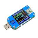 DROK USB Power Meter, DC 4-24V 5A LCD USB A&C Voltage Current Display USB Tester Multimeter, Test Speed of Charger Cables, Capacity of Power Bank, QC 2.0 3.0